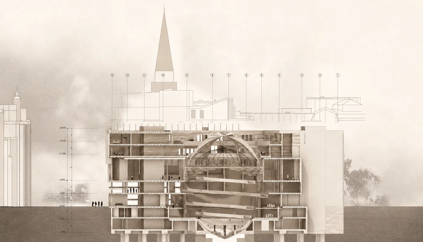 Architectural section drawing